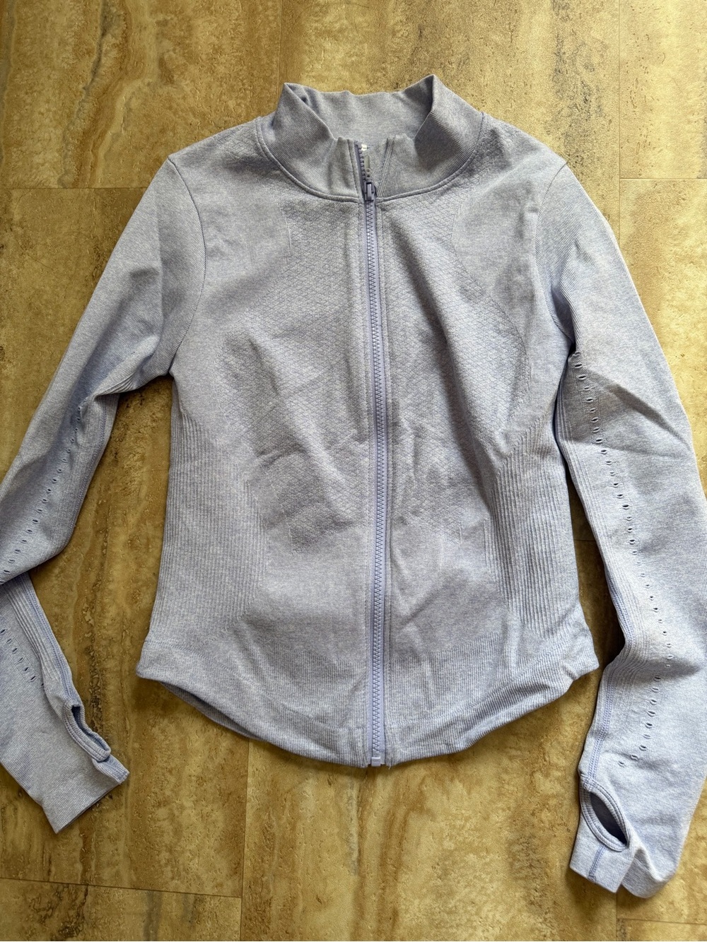Women’s Light Lavender Zip-Up Jacket